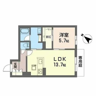 メゾン パルク 清水【A0101号室】の間取り