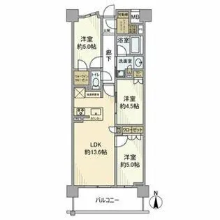 オープンレジデンシア桜山ヒルズ【3階】の間取り