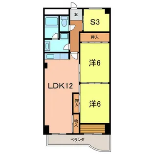 第二大嶽ビル【804号室】の間取り