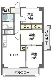メゾン都【3階】の間取り