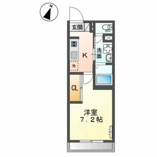 ヴァローレ日比野【1階】の間取り