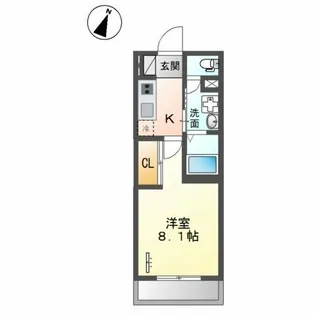 ヴァローレ日比野【2階】の間取り