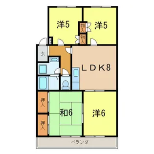 ひまわりハイツ【204号室】の間取り