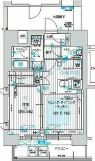 プレサンスレイズ金山アクス【10階】の間取り
