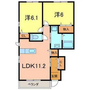 鶴見スクエアⅡ【1階】の間取り
