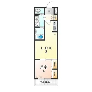 大阪府大阪市西淀川区御幣島6丁目【アパート】の間取り