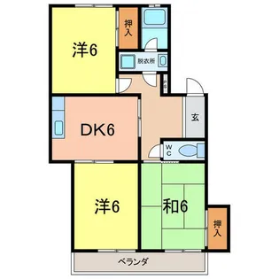 サンライト東刈谷【3階】の間取り
