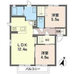ディアス桜坂【A0101号室】の間取り