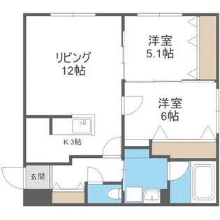 PRIME COURT月寒西【4階】の間取り
