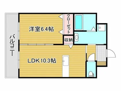 ジュピター【3階】の間取り