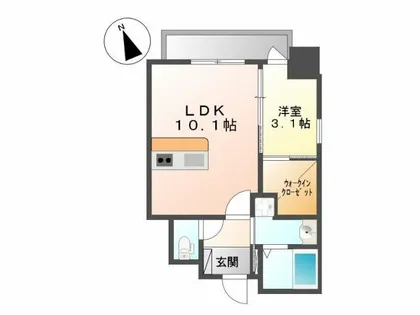 GRaCE COURT SUNATU【7階】の間取り