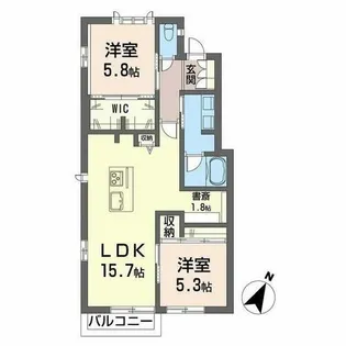ディアス白金【A0202号室】の間取り