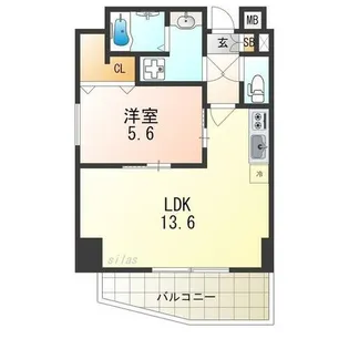 兵庫県尼崎市稲葉荘1丁目【マンション】の間取り