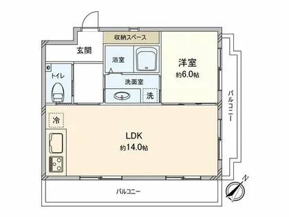 ロマネスク高宮【3階】の間取り