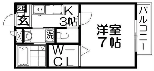 ビラージュドゥカルム【2階】の間取り