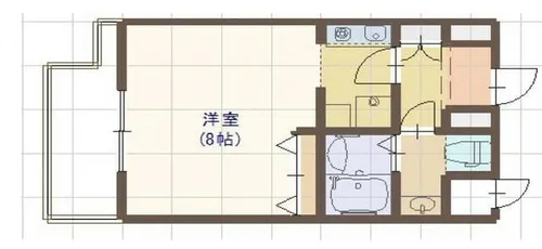 1Kの間取り画像