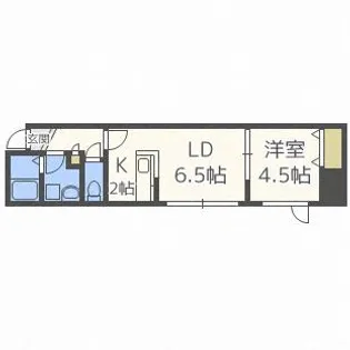アスリート【206号室】の間取り