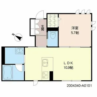 エンゼルハイム 7号館【A0101号室】の間取り