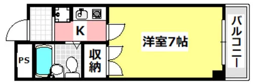 元町壱番館【706号室】の間取り