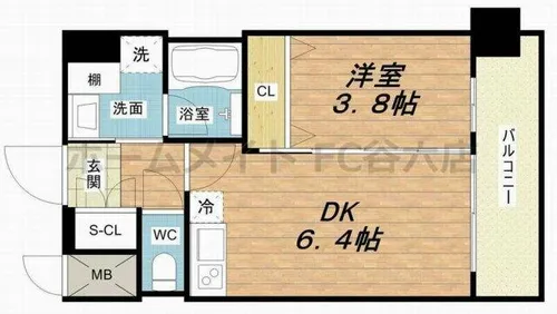 エスタート御幣島【5階】の間取り