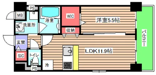 ステラ桜川【2階】の間取り