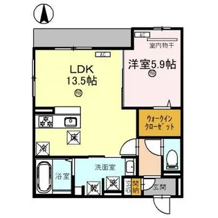 プラザ シャルム【1階】の間取り