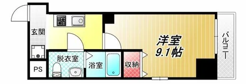 ヒルズ八尾本町【4階】の間取り