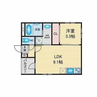 Casa Liebe 藤江【3階】の間取り