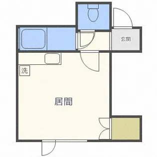 ヒュース平岸B棟【102号室】の間取り