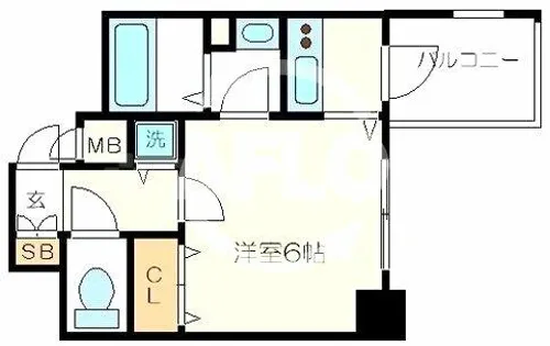 プレサンス難波南アーバニッシュ【2階】の間取り