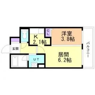 T・Refコート【302号室】の間取り