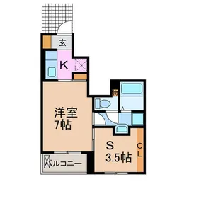 セレノ・K【1階】の間取り