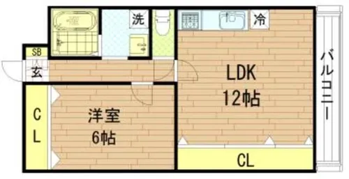 カサ・プリマヴェーラ【1階】の間取り