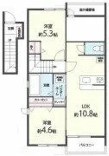 Benesta久留米【2階】の間取り