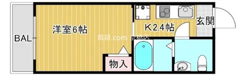 ルミエール鶴見緑地【2階】の間取り
