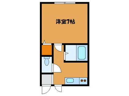 シティーコート八幡【106号室】の間取り