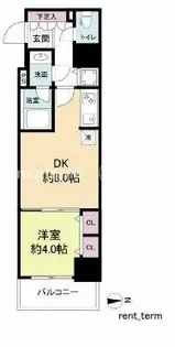 RISING Maison 本町橋【13階】の間取り