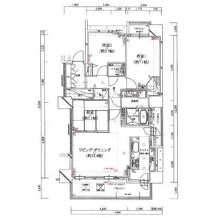 クレアシティ五稜郭【403号室】の間取り