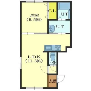 リーフ・ワン【203号室】の間取り