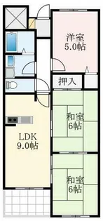 アデューウエダ【207号室】の間取り