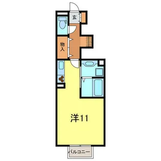 オリエンテ・グローリア【102号室】の間取り