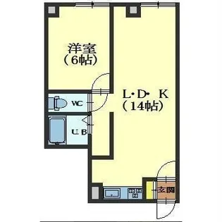 ヒルトン函館新川【3階】の間取り