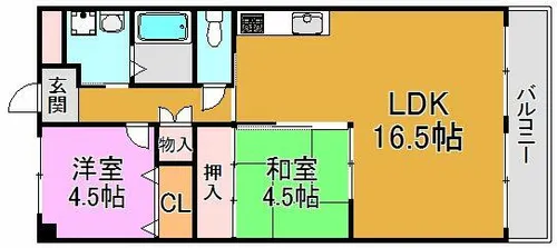 デイグランロイヤルヴィラ【11階】の間取り