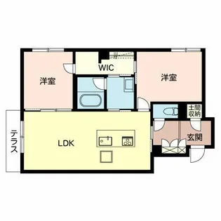 Villa 葉山【0105号室】の間取り