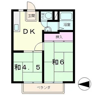 コーポタナカ【1階】の間取り