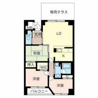 ルーチェ千里山【0108号室】の間取り