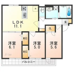 DRoom京都壬生【3階】の間取り