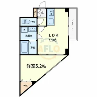 カルム共栄【7階】の間取り