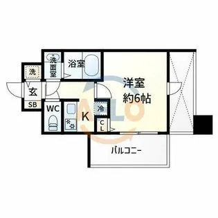 M-RESIDENCE新大阪Garden【9階】の間取り
