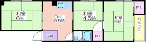 グレース岸里【101号室】の間取り